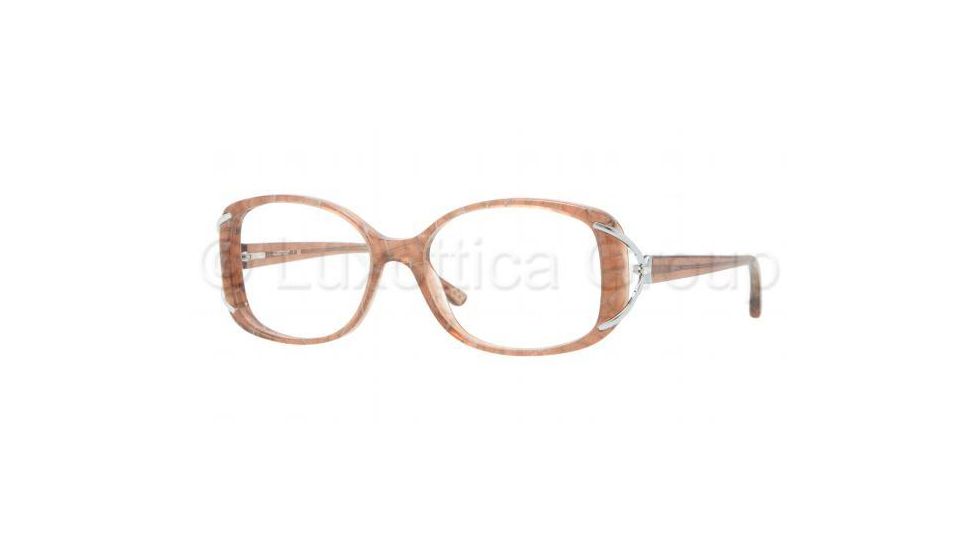 Luxottica LU4337B Progressive Prescription Eyeglasses C513-5216 - Transparent Brown Frame