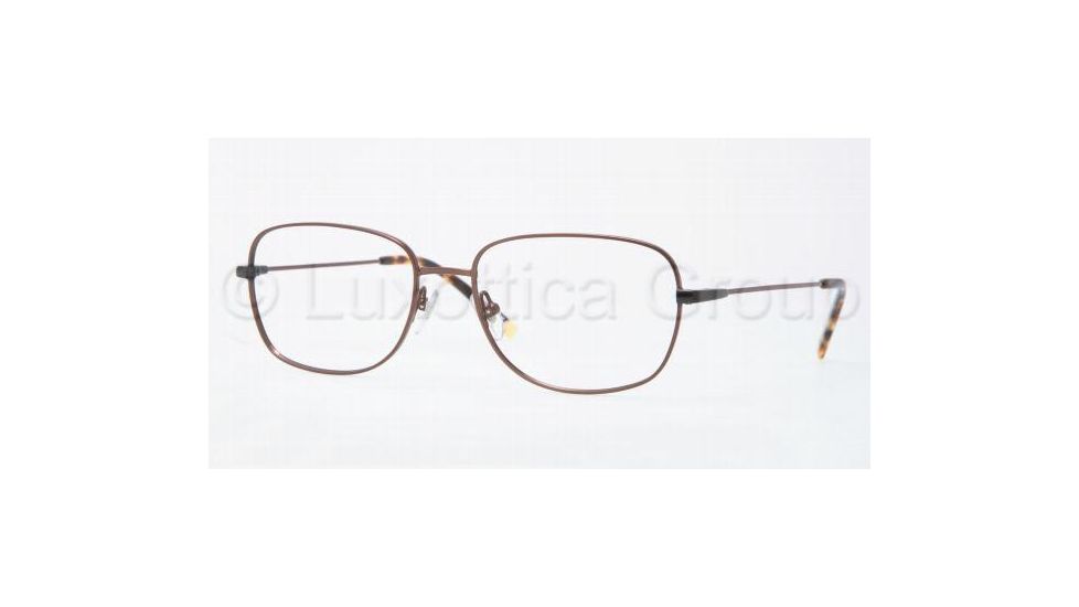 Luxottica LU6563 Single Vision Prescription Eyeglasses 3063-5417 - Brown Frame