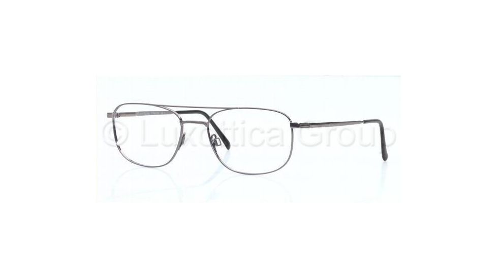 Luxottica Titanium Eyeglasses LC1353T with No-Line Progressive Rx Prescription Lenses 4014-5418 - Gunmetal 