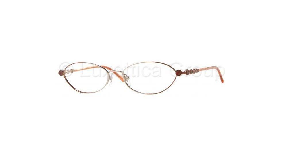 Luxottica Titanium LC1404T Eyeglasses Styles Palladium Gradient Orange Frame w/Non-Rx 51 mm Diameter Lenses, 4089-5116