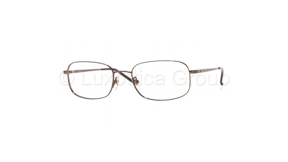 Luxottica Titanium LC 1388T Eyeglasses Styles Dark Brown Frame w/Non-Rx 52 mm Diameter Lenses, 4060-5219