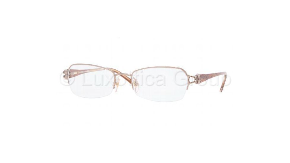 Luxottica Titanium Eyeglasses LC1413T with No-Line Progressive Rx Prescription Lenses, Select Frame Color / Lens Diameter Light Copper Frame / 51 mm Prescription Lenses