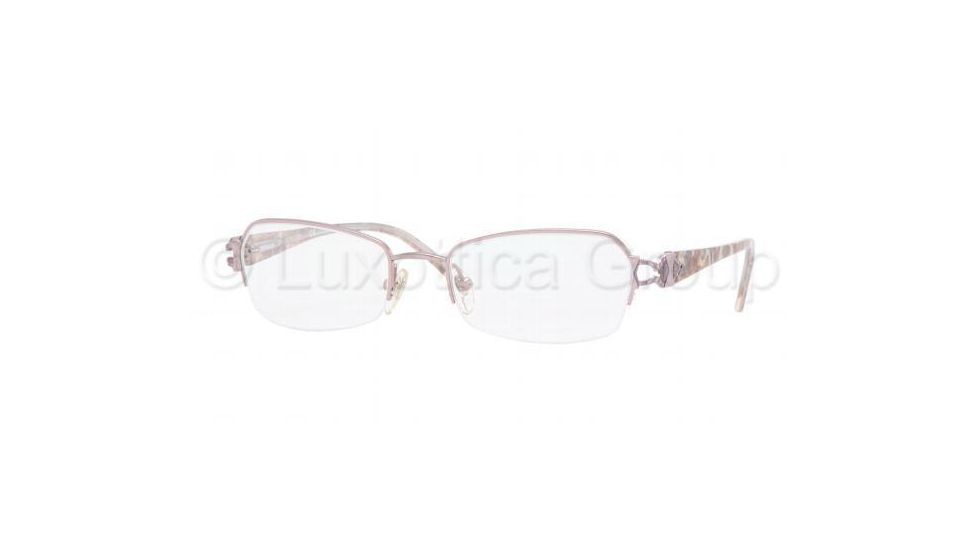 Luxottica Titanium Eyeglasses LC1413T with No-Line Progressive Rx Prescription Lenses, Select Frame Color / Lens Diameter Pink Frame / 51 mm Prescription Lenses
