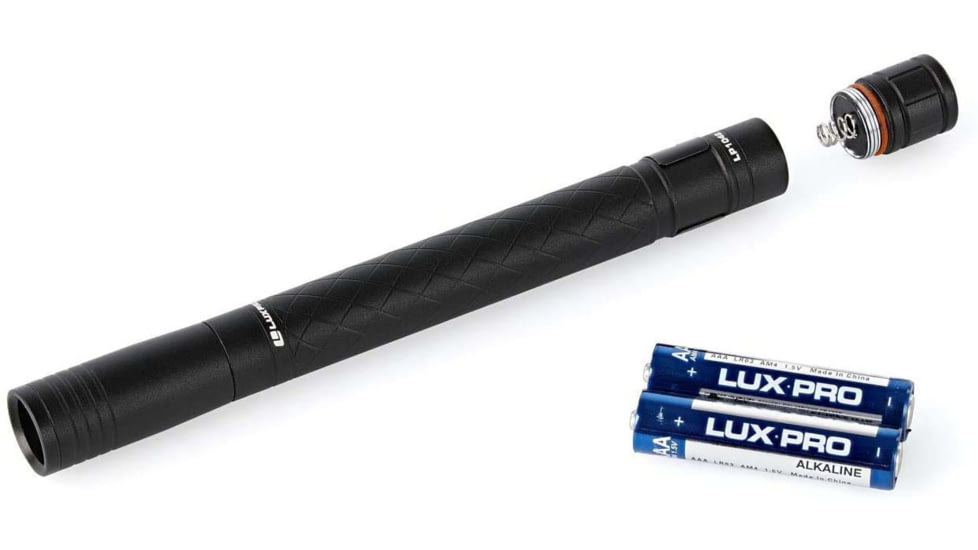 LuxPro LP1042 Tactical Penlight 140 Lumens Aluminum Black AAA