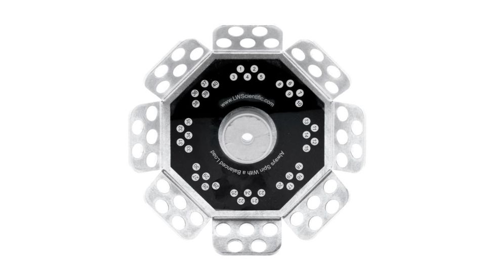 LW Scientific 1.5-2.0ml 40-Place Micro-Tube, Metal Angled Rotor for Universal Centrifuge, 100657