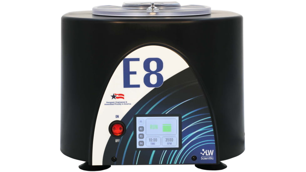 LW Scientific E8D Portafuge Portable Centrifuge 3500 RPM with 8 Place 3-15ml Rotor Digital 12V, Black E8C-U8AT-15TP
