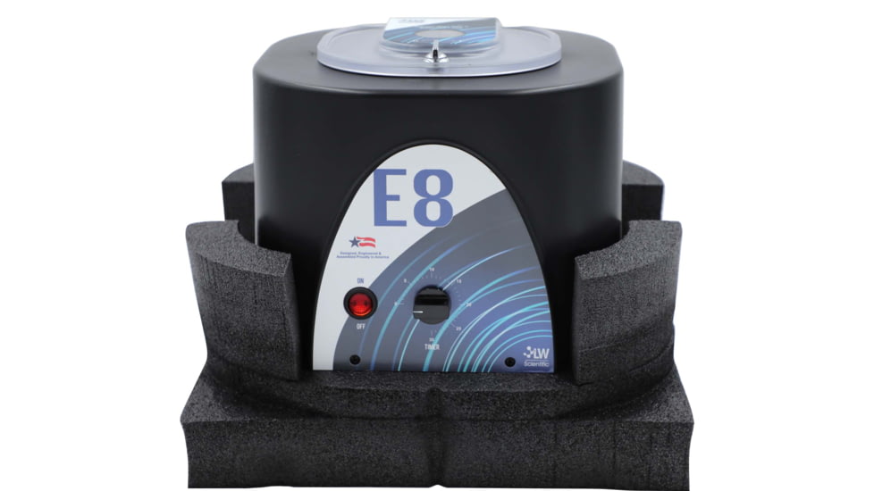 LW Scientific E8V Portafuge Portable Centrifuge 3500 RPM Variable Speed with 8 Place 3-15ml Rotor 12V, Black E8C-U8AV-150P