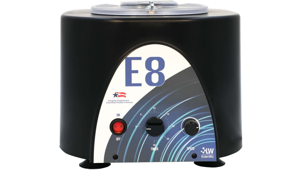 LW Scientific E8V Portafuge Portable Centrifuge 3500 RPM Variable Speed with 8 Place 3-15ml Rotor 12V, Black E8C-U8AV-150P