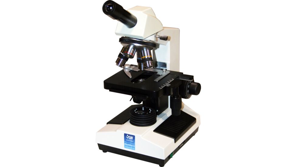 LW Scientific Revelation III Monocular Microscope with Achromat 4x, 10x, 40x, 100x Objectives, CREAM R3M-MN4A-DAL3