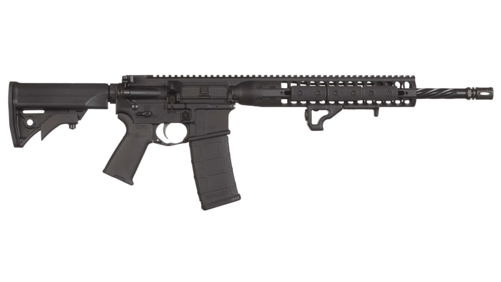 LWRCI DI Direct Impingement Semi-Auto Rifle, 223 Rem/5.56 NATO, 16.1in Barrel, 1-7, No Sights, Synthetic Black Stock, Black, 30RD, ICDIR5B16-FRRMPG