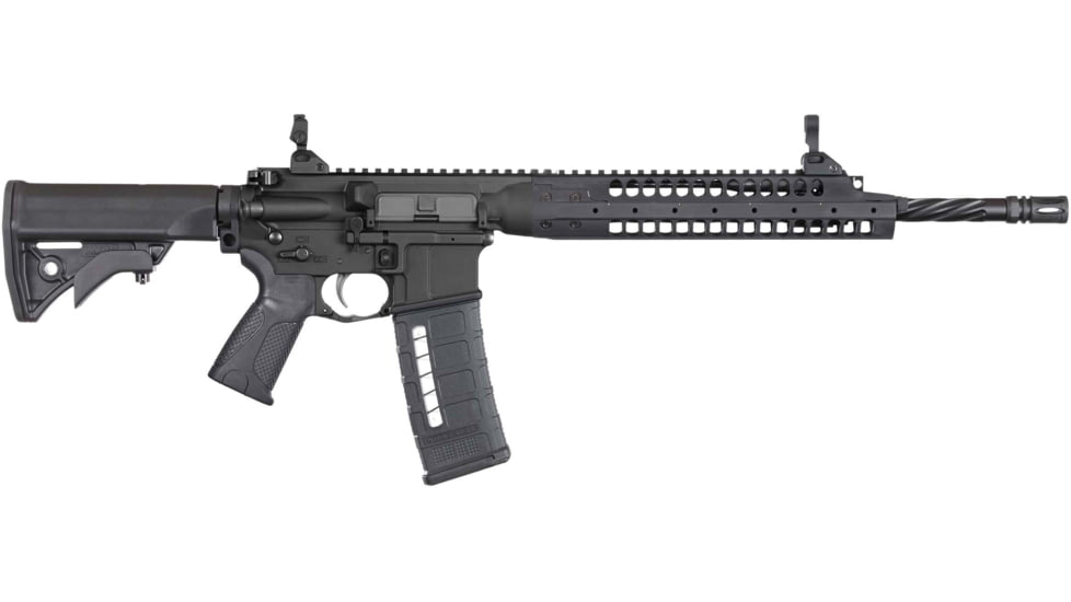 LWRCI SIX8-A5 Semi-Auto Rifle, 6.8mm Remington SPC, 16.1in Barrel, 1-10, Synthetic Black Stock, Black, 30RD, SIX8A5RB16-FRRMPG