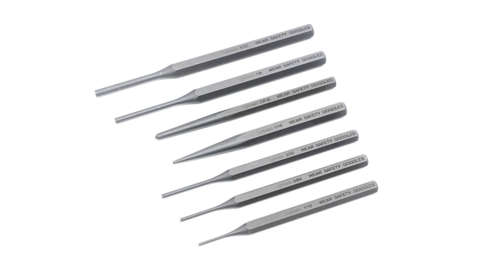 Lyman Armorers 7 Piece Hex Punch Set, Grey, 7031275