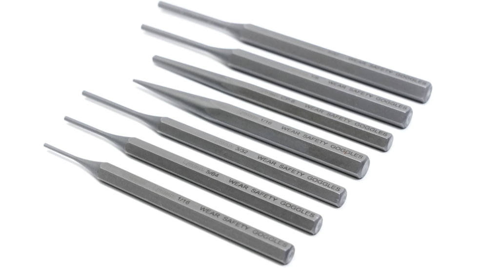 Lyman Armorers 7 Piece Hex Punch Set, Grey, 7031275