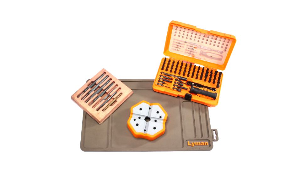 Lyman Deluxe Gunsmith Tool Set - Gun Mat, X-Block, 68 Piece Gunsmith Tool Kit, Gunsmith Punch Set, 7991374