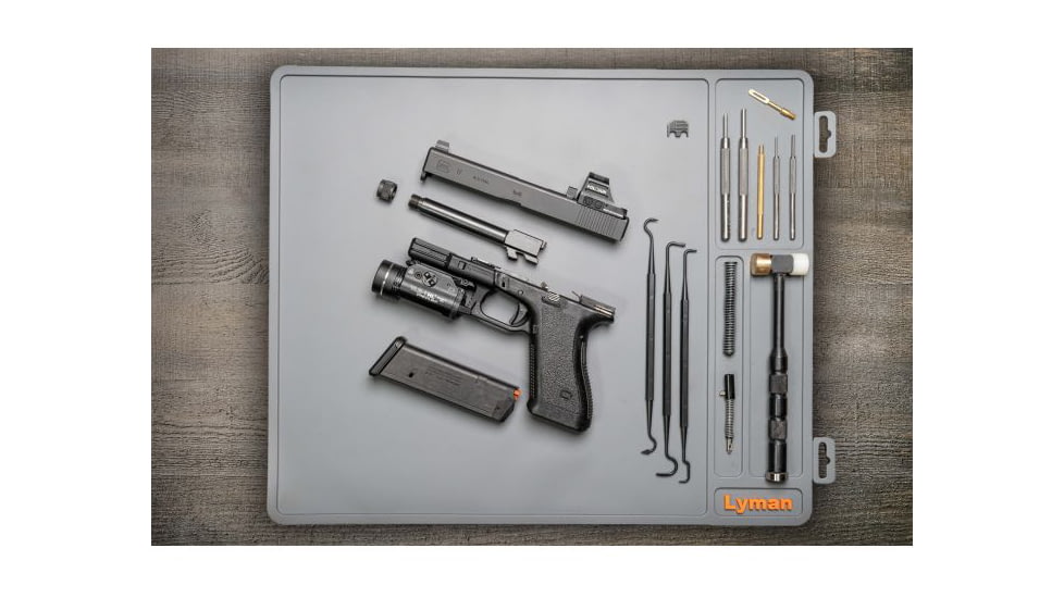 Lyman Essential Armorers Mat - Flat w/ Hang Tag, Grey, 04074