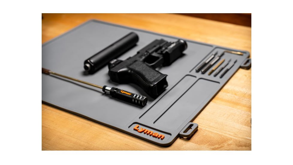 Lyman Essential Armorers Mat - Flat w/ Hang Tag, Grey, 04074
