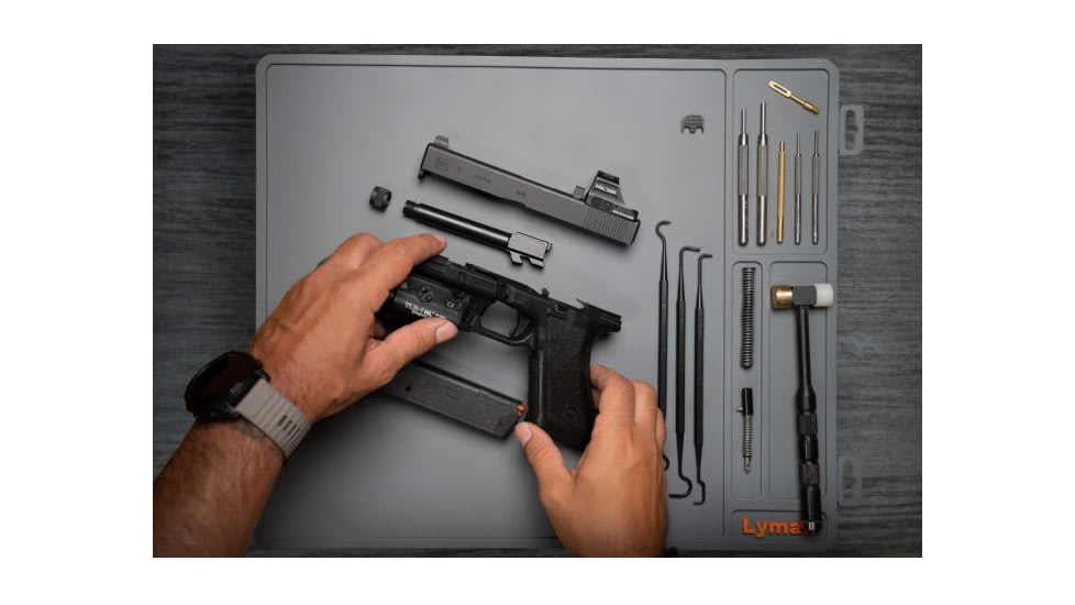 Lyman Essential Armorers Mat - Flat w/ Hang Tag, Grey, 04074