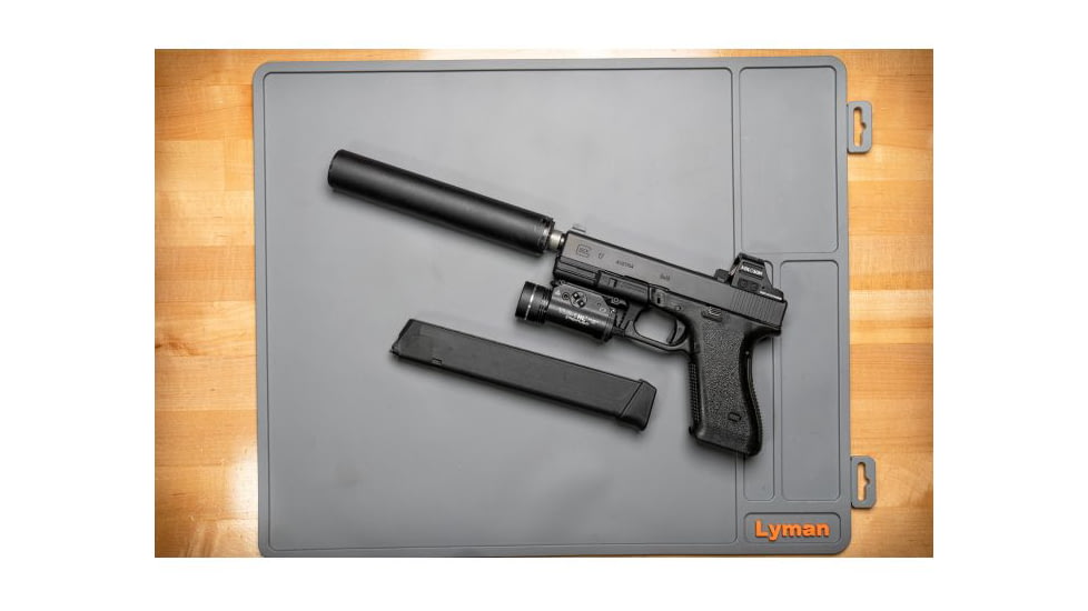 Lyman Essential Armorers Mat - Flat w/ Hang Tag, Grey, 04074