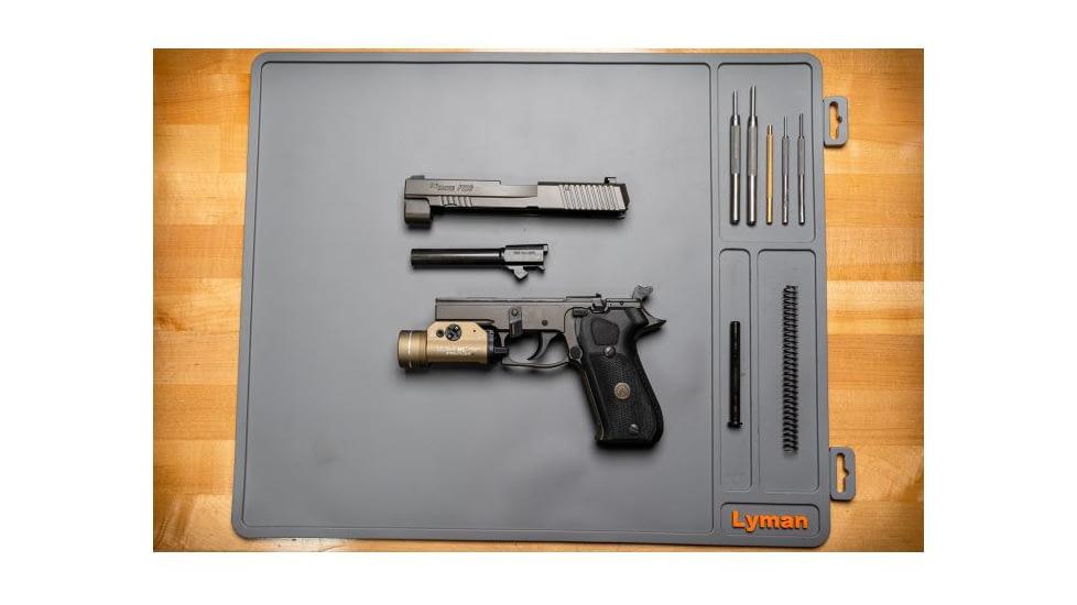 Lyman Essential Armorers Mat - Flat w/ Hang Tag, Grey, 04074