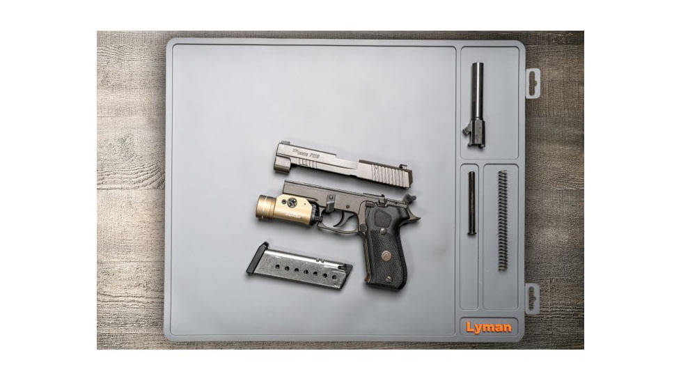 Lyman Essential Armorers Mat - Flat w/ Hang Tag, Grey, 04074