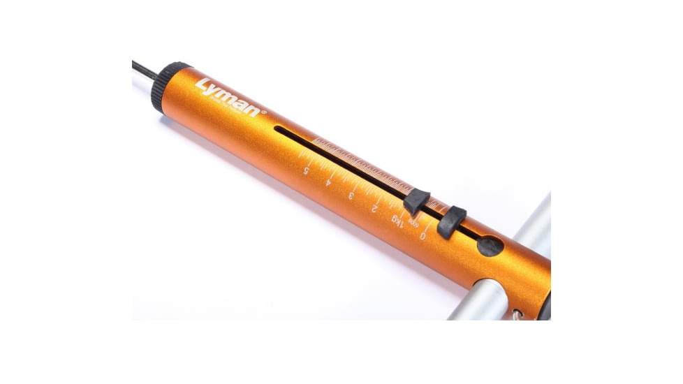 Lyman Mechanical Trigger Pull Gauge, T Handle, 0-12 lb, Orange/Silver, 7832247