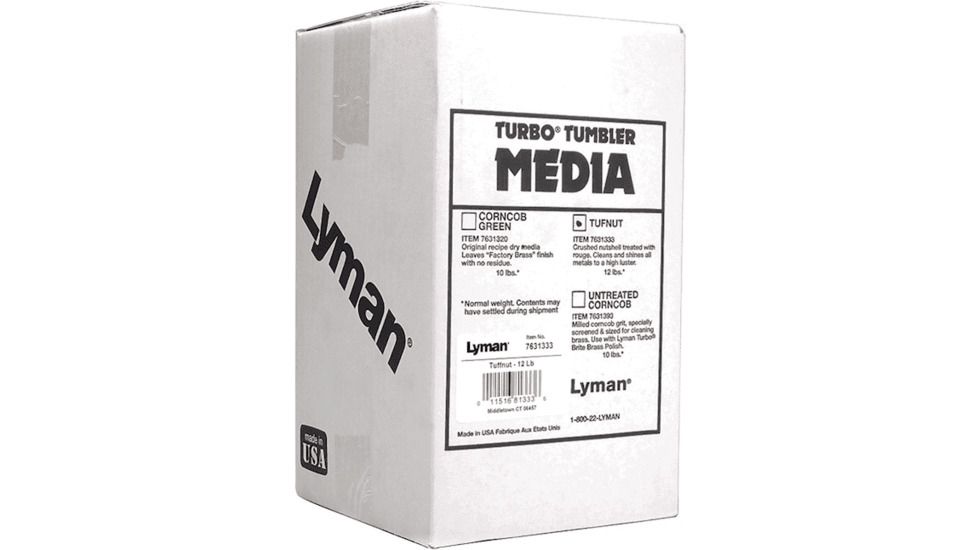 Lyman Tumbling Media, Large Tufnut Untreated, 7631337