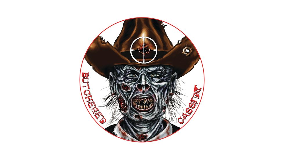 Lyman Zombie Dots Targets Butchered Cassidy Eight Inch Diameter 10 Per Pack