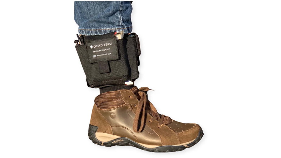 Lynx Defense Ankle Medical Kit, Black, 10x13x1 in, gpf-23843