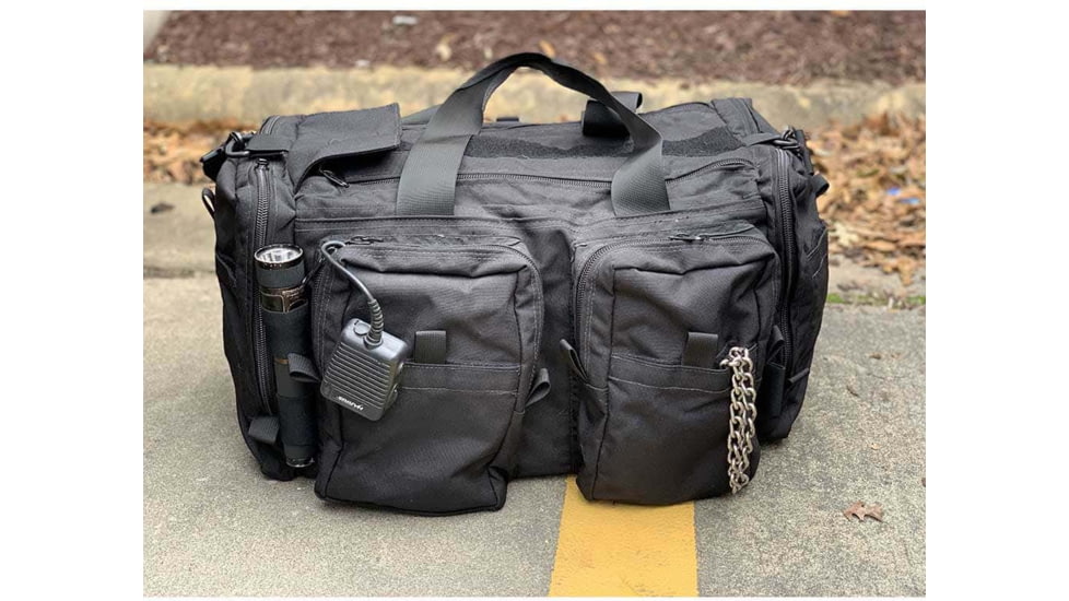 Lynx Defense Archangel Duty Duffel Bags, 21 inch Long w/ Elastic Bands, Black, 21x12x12 inch, gpf-23840