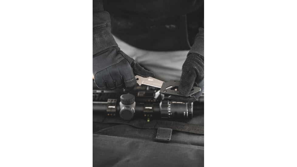 M&amp;P M&amp;P15 Multi-Tool Fixed Blade Knife, 3.3in, Stainless Steel Blade, 4.5in, Stainless Steel Handle, 1122585