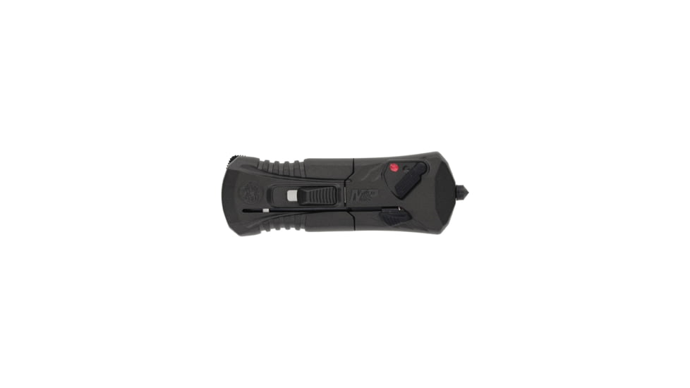 M&amp;P MPOTF Compact Assisted Opening Folding Knife, 1.9in, AUS-8 Steel, Spear Point Blade, Aluminum, Gray/Black Handle, Box, 1224861