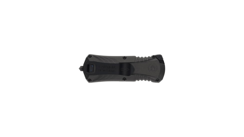 M&amp;P MPOTF Compact Assisted Opening Folding Knife, 1.9in, AUS-8 Steel, Spear Point Blade, Aluminum, Gray/Black Handle, Box, 1224861
