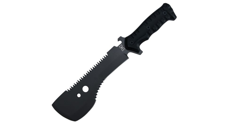 M48 OPS Tactical Sawback Smatchet Fixed Blade Knife,8in Steel Blade,Slip-Free Handle UC3119