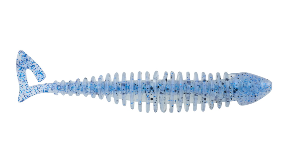 Mace Gaikotsu Ribbed Curl Tail 4in 8pk, Frozen Oyster, MTZGKCT4.0OYBG