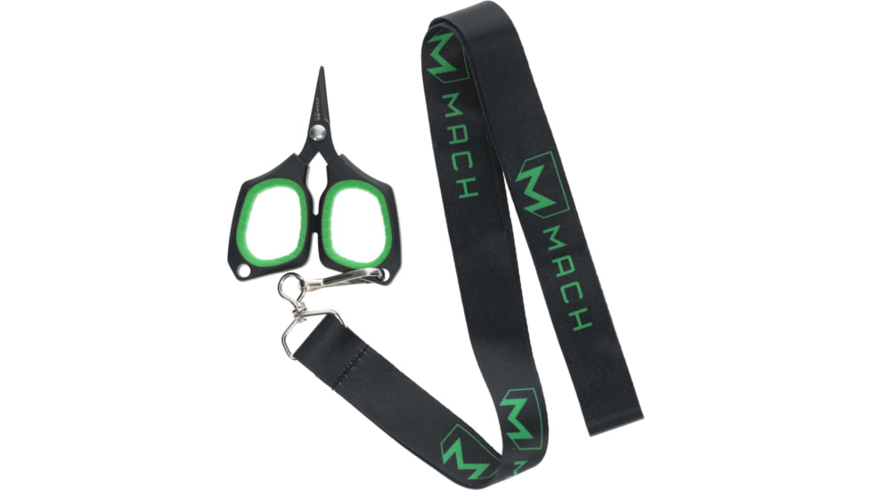 Lew’s MACH 3in Braid Scissors w/ Lanyard, Titanium-coated 420 Stainless Steel, Micro Teeth, MBS3