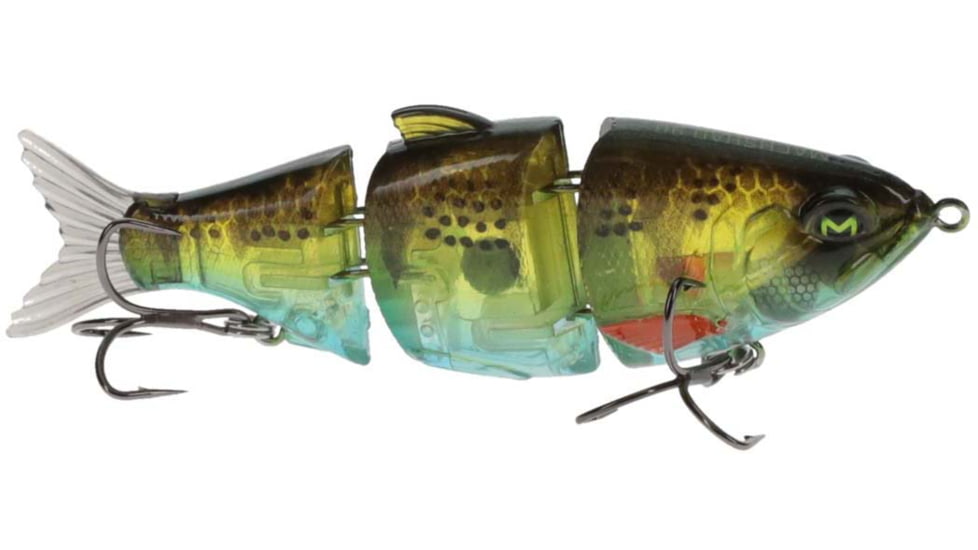 MACH Baits MachShad 90 Swimbait, Slow Sinking Jointed Swimbait, Ghost Perch, 7/16oz, HCMBMS-920, HCMBMS-920