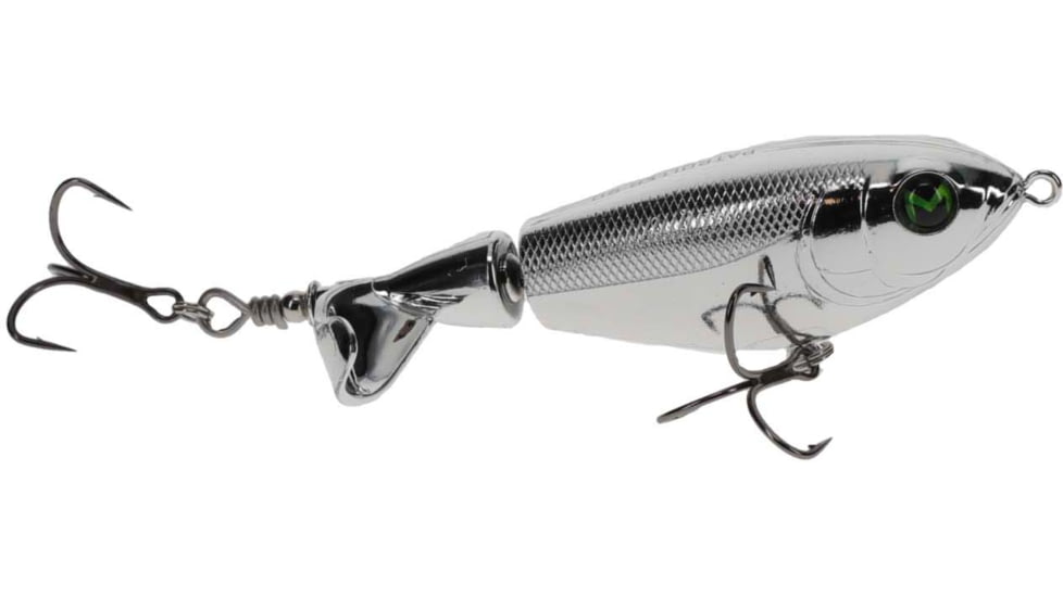MACH Baits Patroller 90 Fishing Lure, Topwater Propeller Bait, Chrome, 1/2oz, HCMBPT90-400, HCMBPT90-400