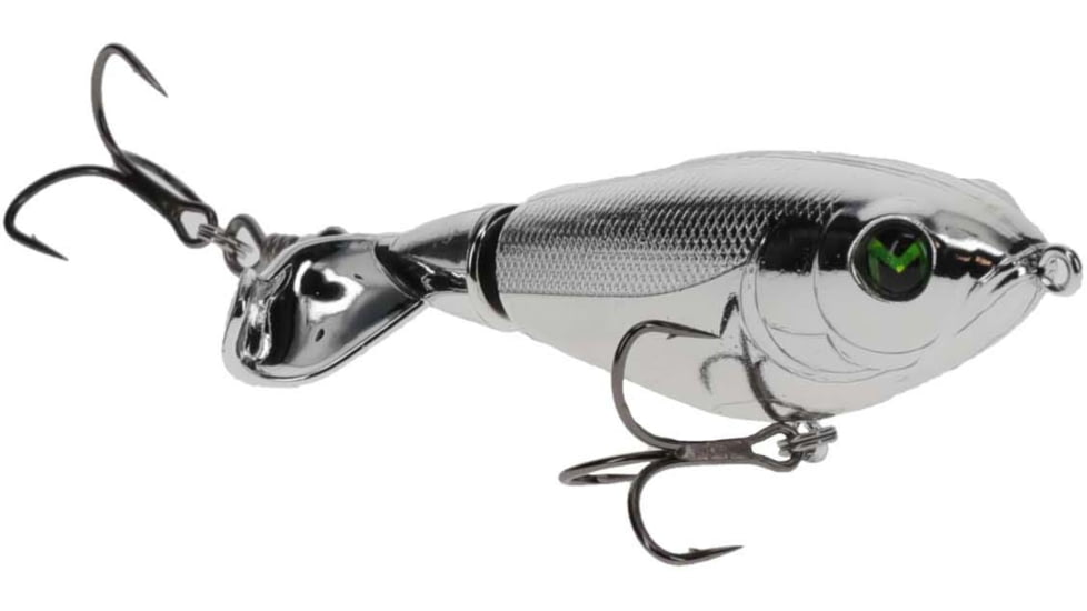 MACH Baits Patroller 90 Fishing Lure, Topwater Propeller Bait, Chrome, 1/2oz, HCMBPT90-400, HCMBPT90-400
