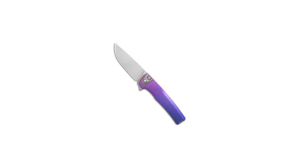 Machinewise MachineWise Sonora Button Lock Knife Blurple Sunray Ti 3.38" SW S90V, Blue/Purple, CPM S90V, adult, BHQ-235931