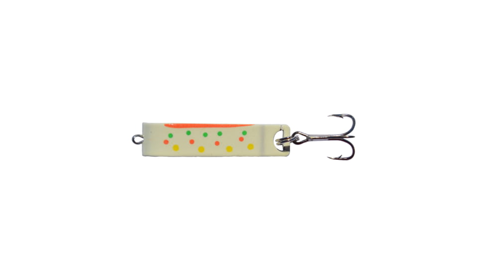 Mack's Lure Cripplure Freshwater Spoon, 1/4oz, Glow Bikini, 40227