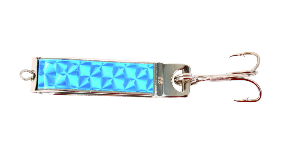 Mack's Lure Cripplure Freshwater Spoon, 1/4oz, Nickle/Blue Prism, 40201