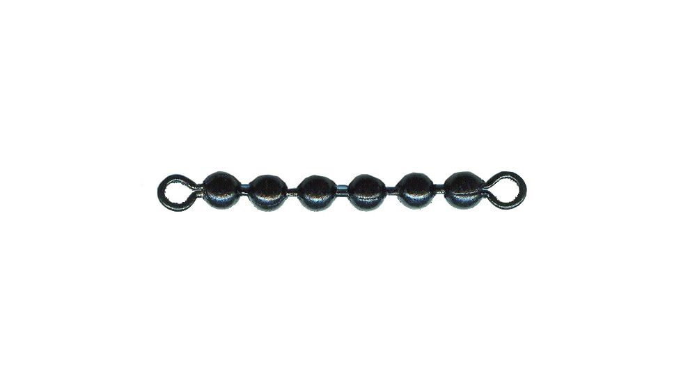 Mack's Lure USA Chain Swivel #10 6 Bead 80LB, Black, 3/Pack, 90911