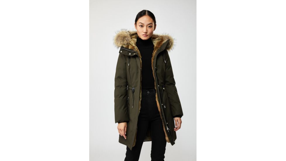 Mackage Anabel Jacket - Womens, Army / Natural Fur, Extra Large, Anabel-Army-XL