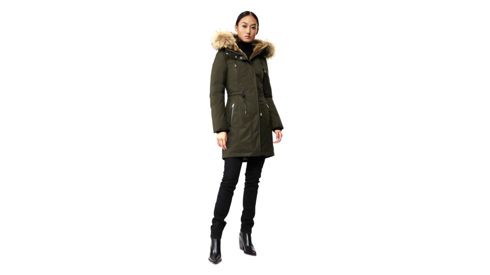 Mackage Anabel Jacket - Womens, Army / Natural Fur, Extra Large, Anabel-Army-XL