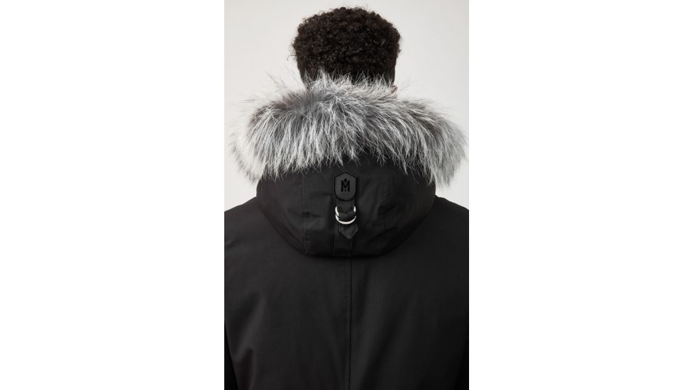 Mackage Edward Down Parka - Mens, Black / Silverfox Fur, 36, Edward-XR-Bl/Silv-36