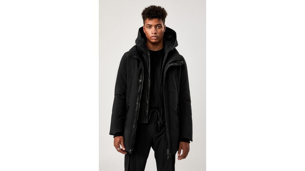 Mackage Edward Down Parka, Non-Fur - Mens, Black, 46, Edward-NF-Black-46