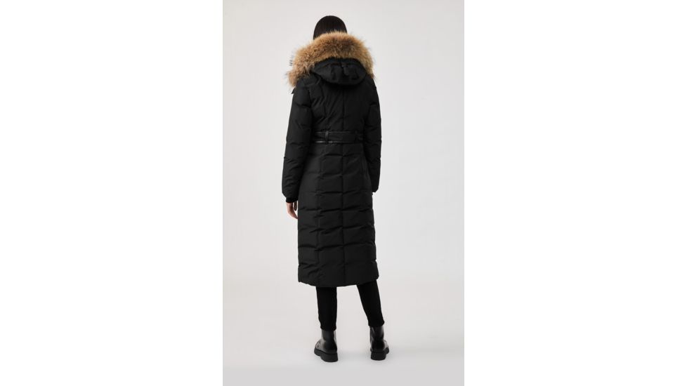 Mackage Jada Maxi Down Coat - Womens, Black / Natural Fur, Extra Small, Jada-R-Black-XS