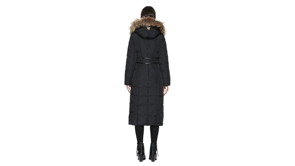 Mackage Jada Maxi Length Winter Down Coat With Sheepskin - Womens, Black, Extra Small JADA-BLACK-XS