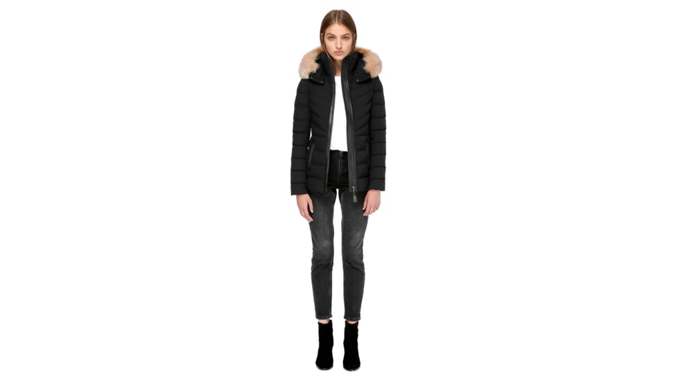 Mackage Patti-X Lightweight Down Jacket with a Removable Hood - Womens, Black, Extra Large, PATTI-X-BLACK-XL