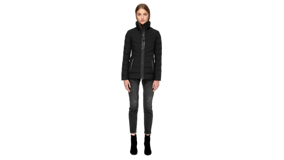 Mackage Patti-X Lightweight Down Jacket with a Removable Hood - Womens, Black, Extra Large, PATTI-X-BLACK-XL